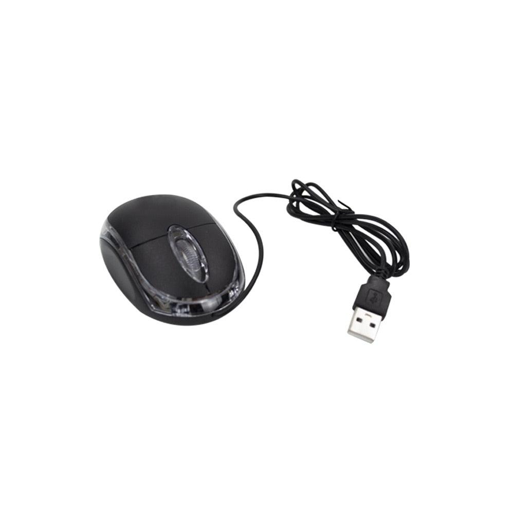 Mini Mouse USB 1000dpi Óptico com Scroll e LED Azul/Vermelho AL2